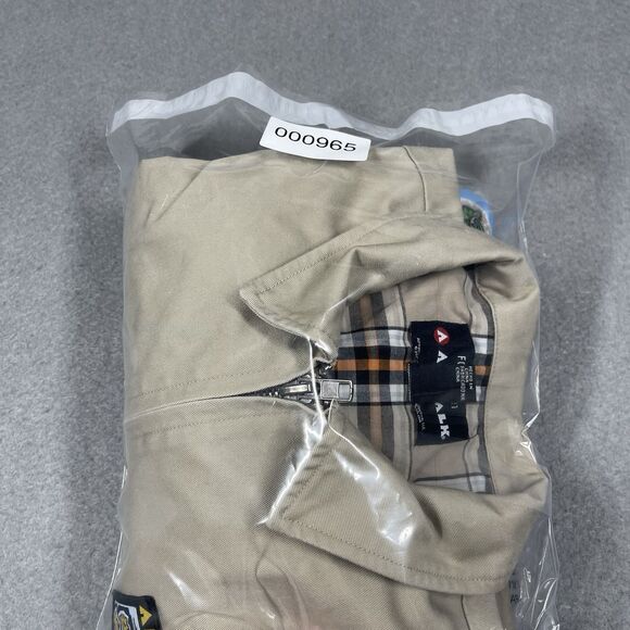 Airwalk x Forever 21 Jacket Mens Medium Beige Harrington Skater Patch Streetwear - Picture 11 of 11